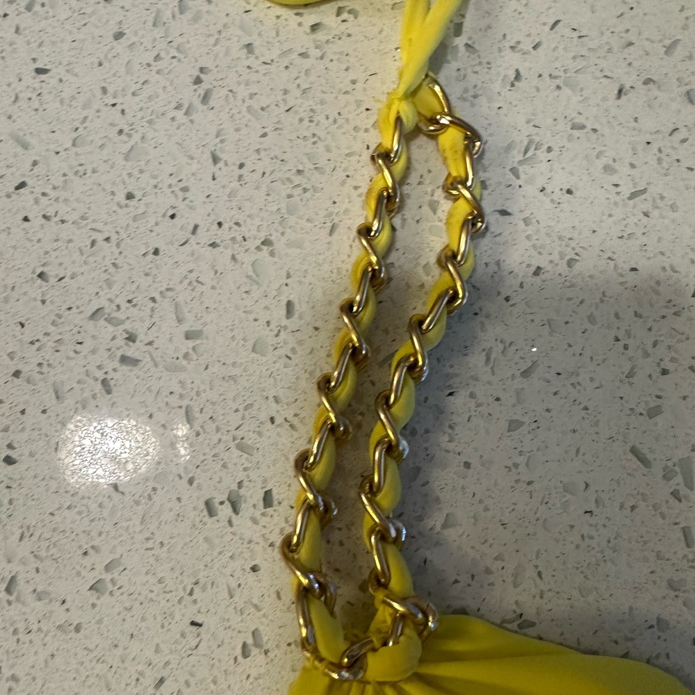SauvageMariposa Halter BlackYellow Bikini Set - Picture 4 of 6